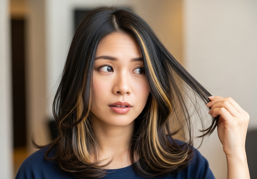髪色が気になる30代女性