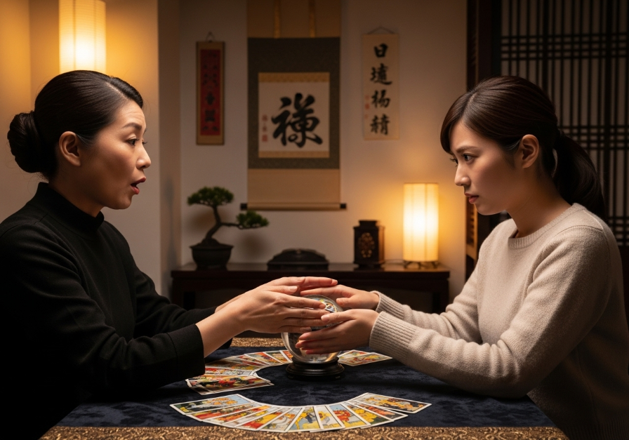 占い師から彼氏と分かれるべきと言われた女性