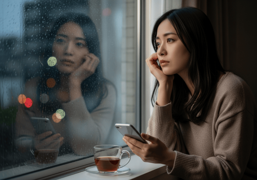 音信不通になった彼と復縁を望む女性