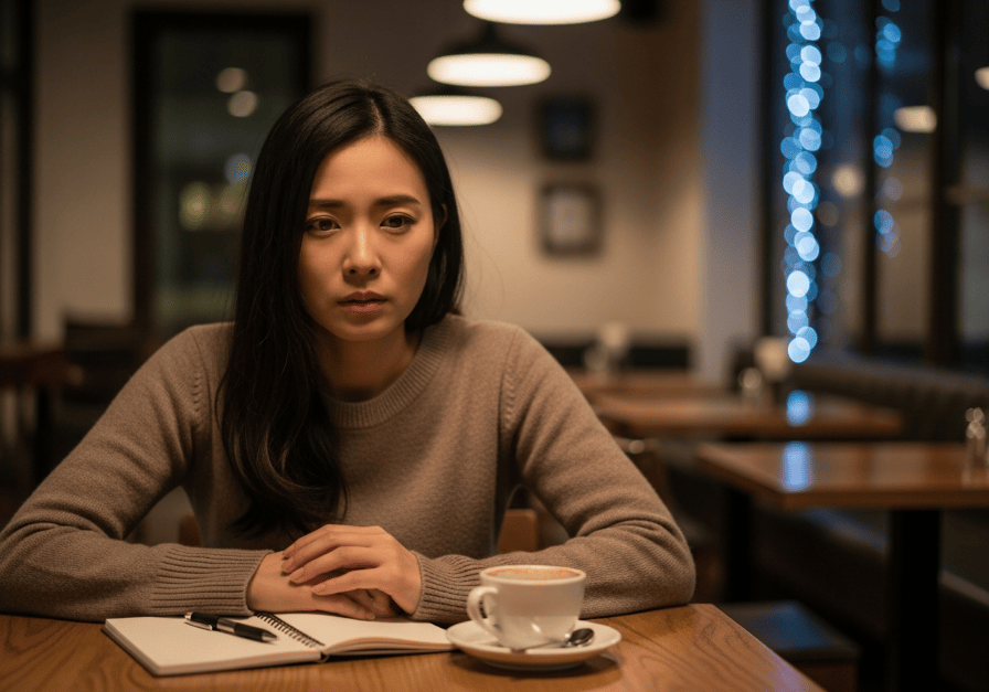 復縁がうまくいくか悩む女性