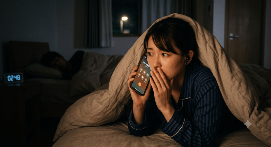 電話占い 夜中 家族 バレない