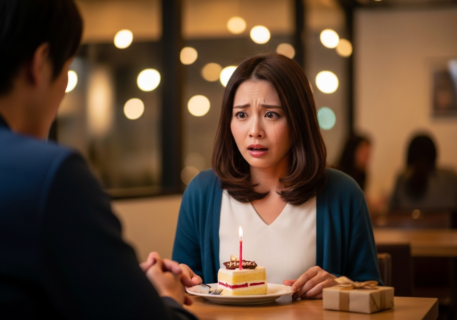 誕生日に別れ話を切り出された女性