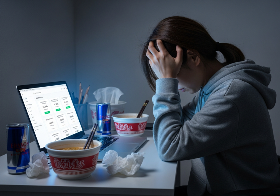 マッチングアプリの料金が高すぎて頭を抱える女性