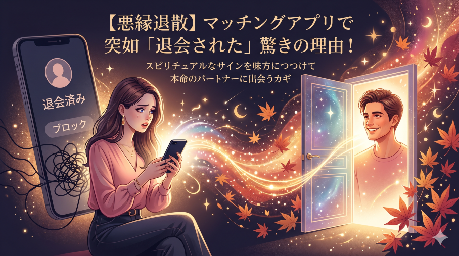 マッチングアプリで突然退会された女性