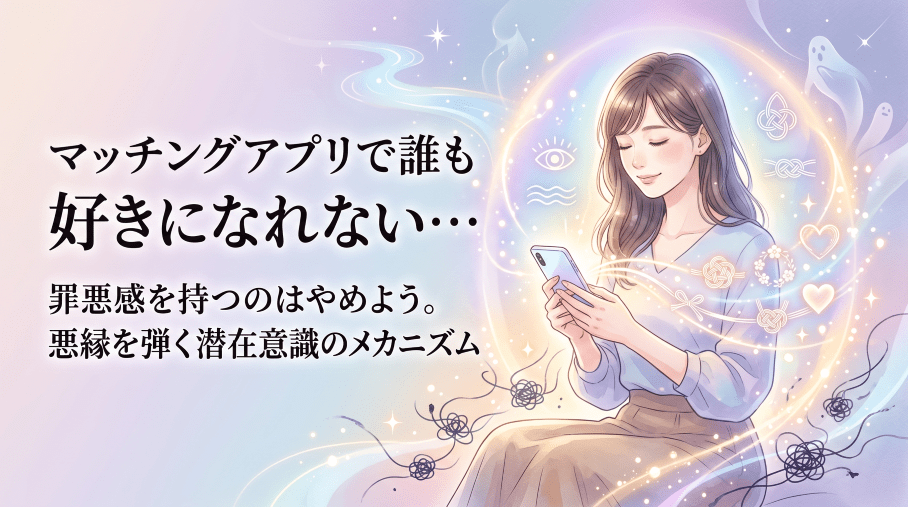 マッチングアプリ 好きになれない 罪悪感