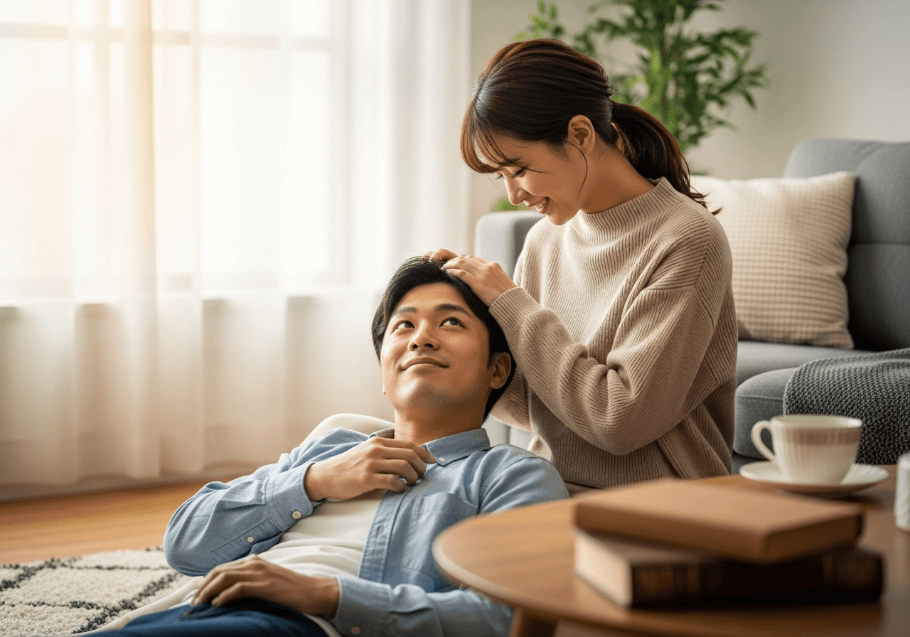 彼氏が甘えてくる