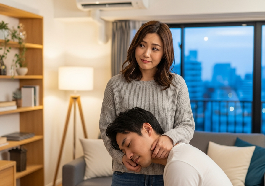 彼氏が赤ちゃんみたいに甘えて困惑する女性