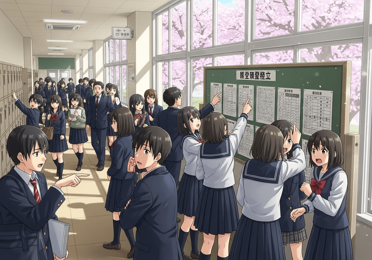 クラス替えの画像