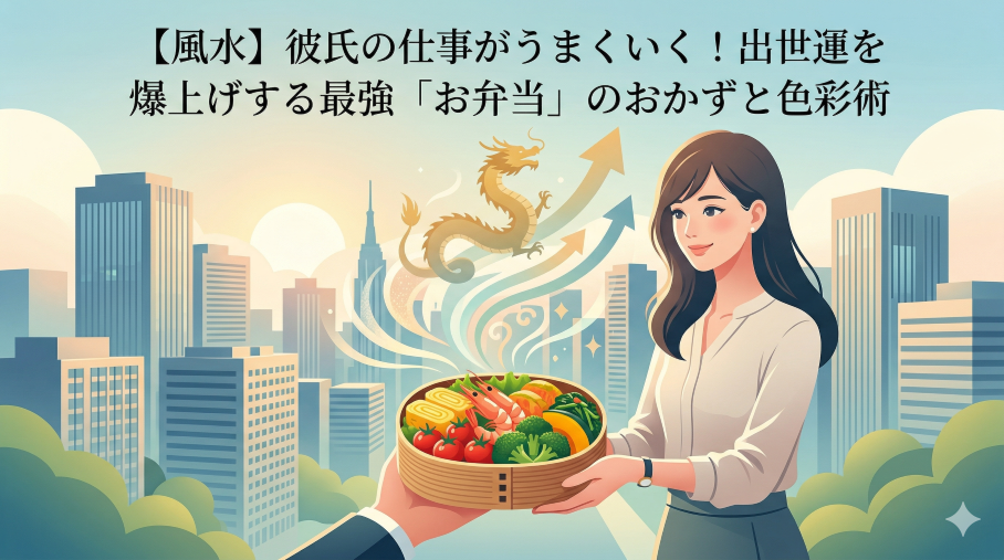 彼の仕事運を上げようと弁当を作った女性