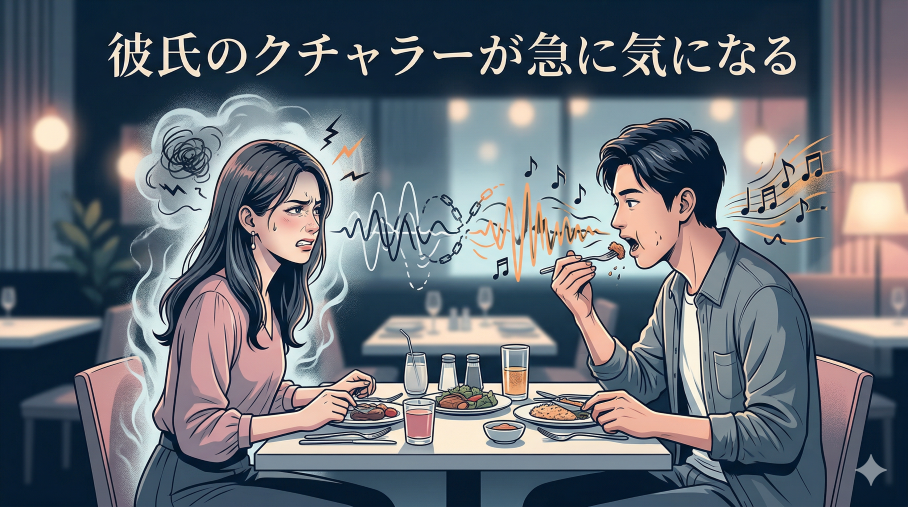 彼氏のクチャラーが急に気になりだした女性