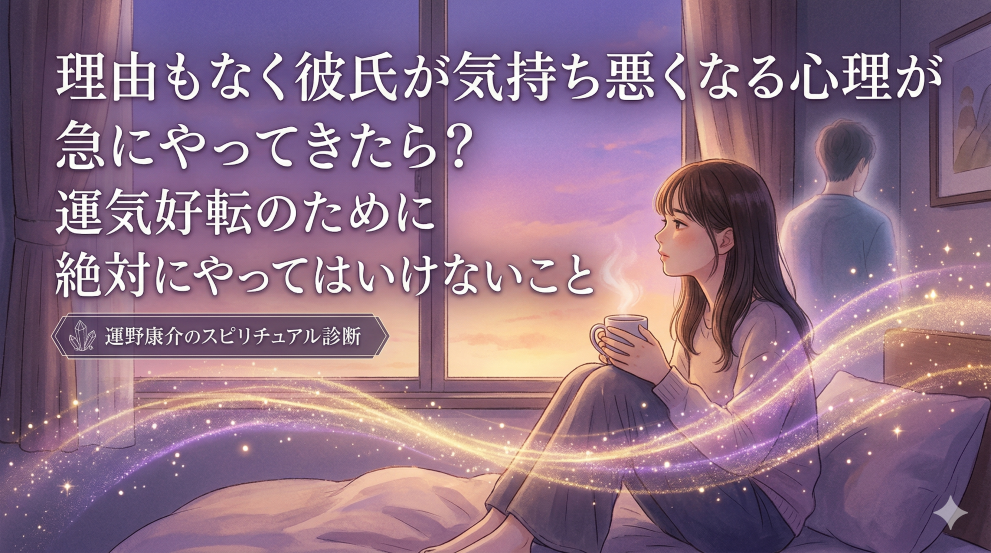 急に彼のことが気持ち悪くなった女性