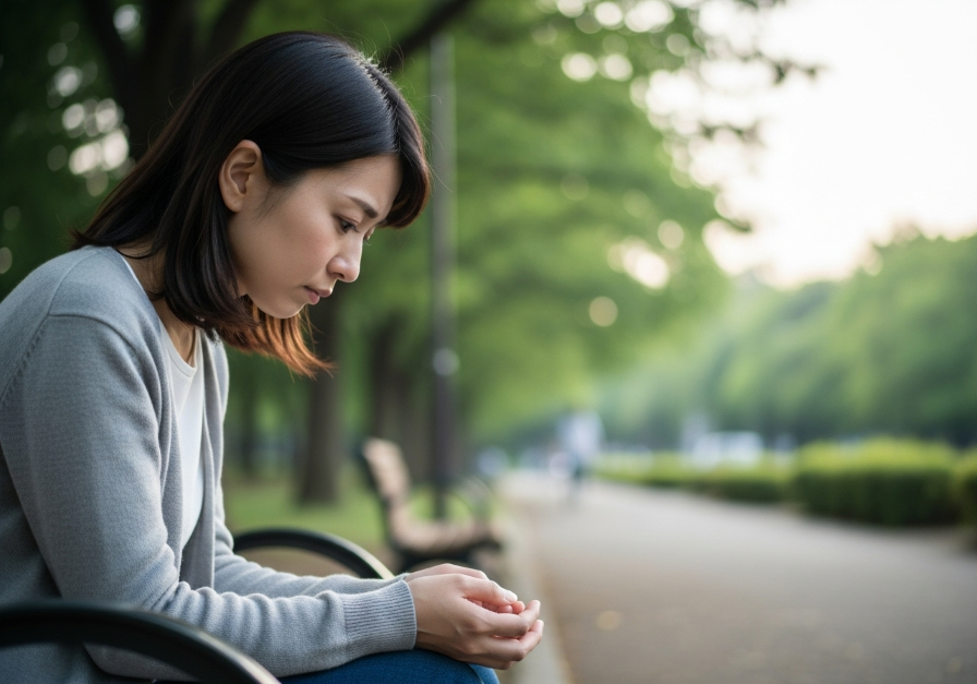 彼氏にしんどいと言われて落ち込む女性