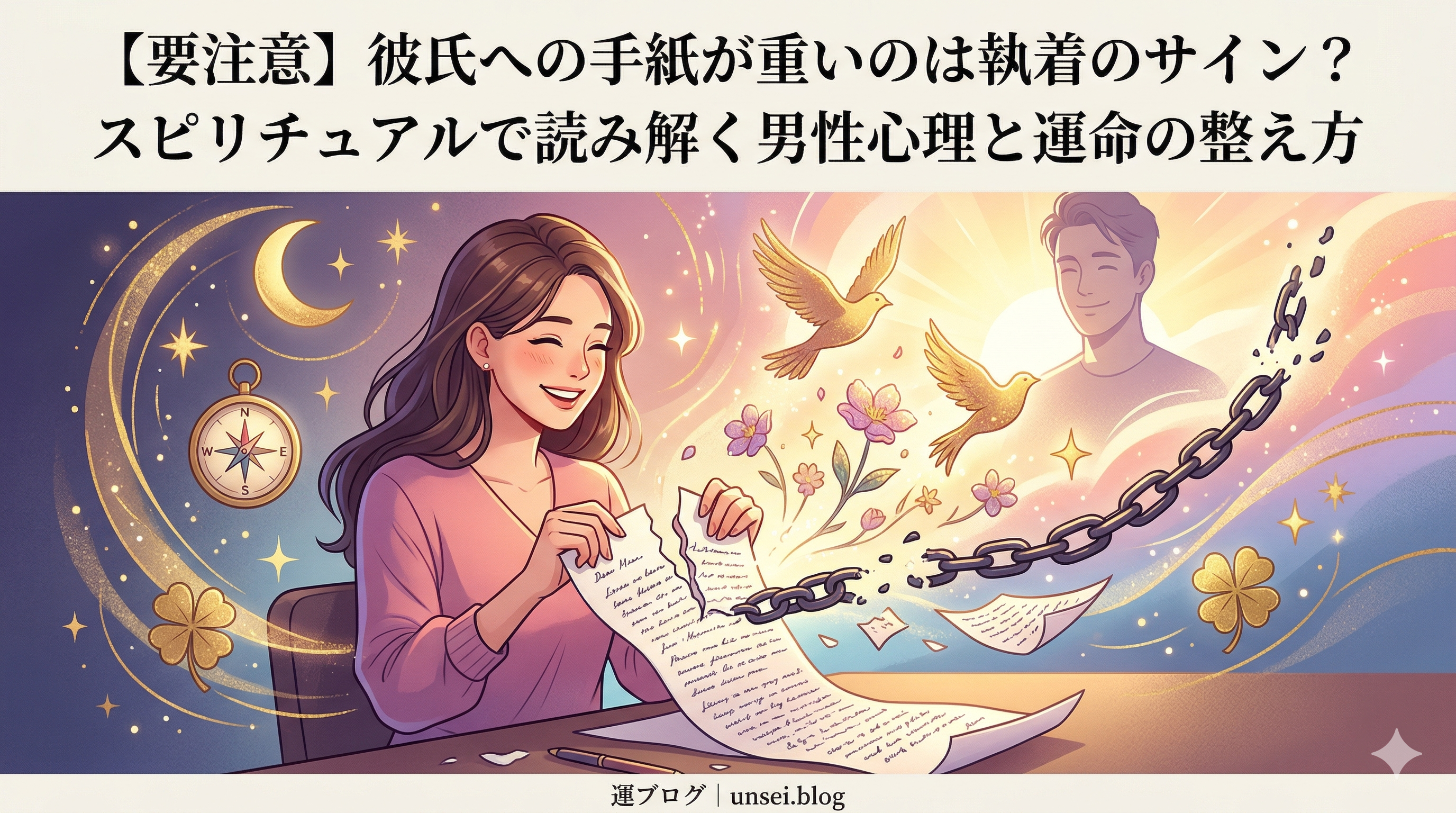 彼氏への手紙の内容が重い女性