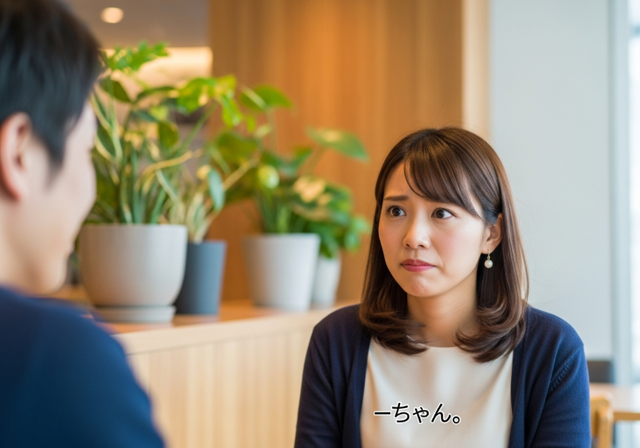 彼が急にちゃん付けで名前を呼ぶようになって対応に困る女性