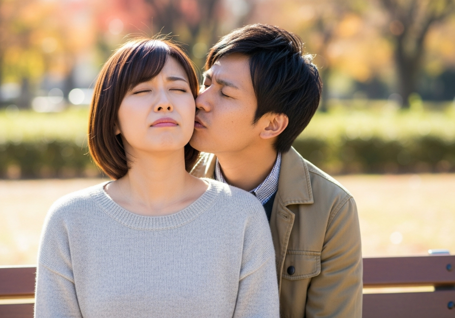 彼氏が臭いを嗅いでくるのが気持ち悪く思っている女性