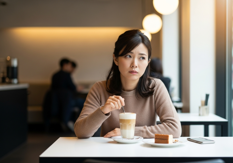 彼氏と話し合いが出来ず別れるか悩んでいる女性
