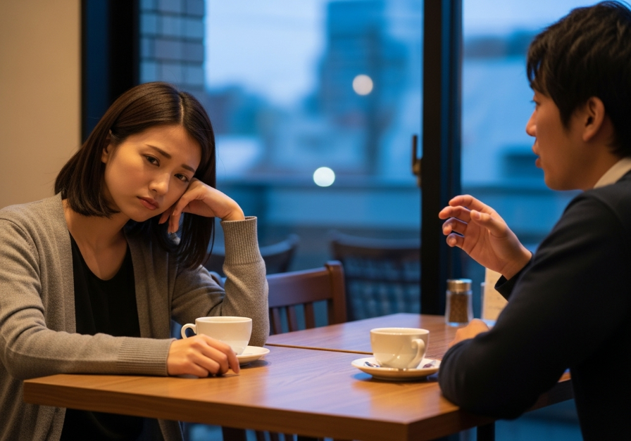 彼氏の話がつまらないと感じている女性