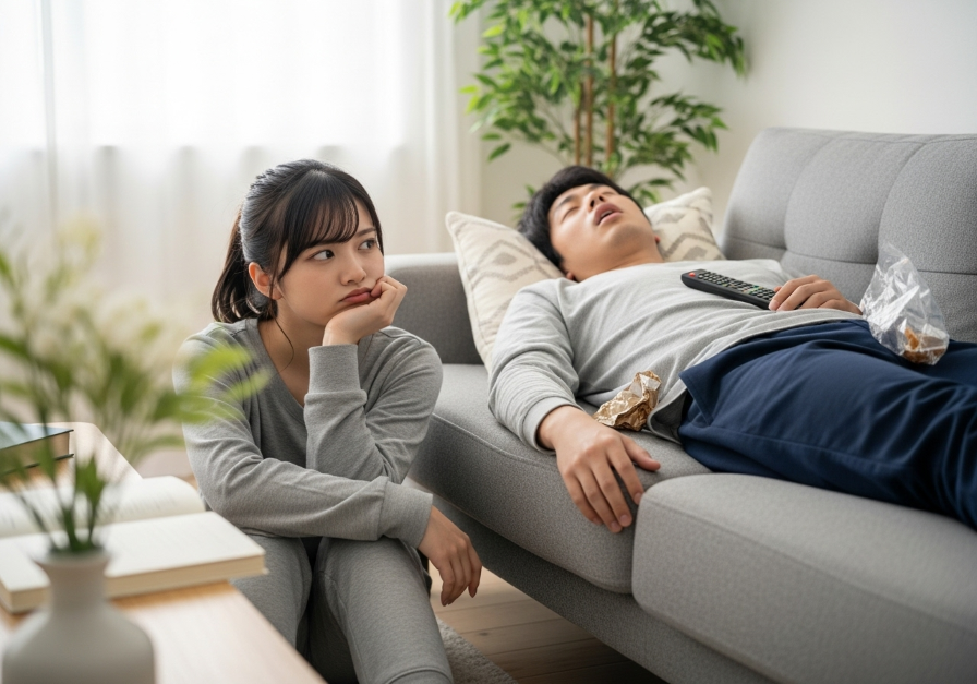 彼氏がいつも寝てばかりでつまらない女性