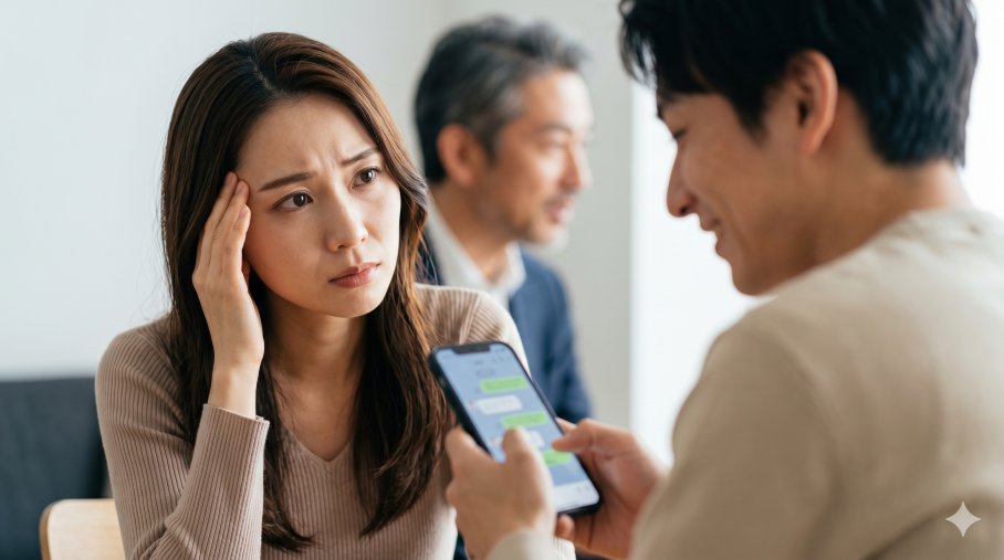 彼氏のLINEに見知らぬ女性・・・それが職場の同僚