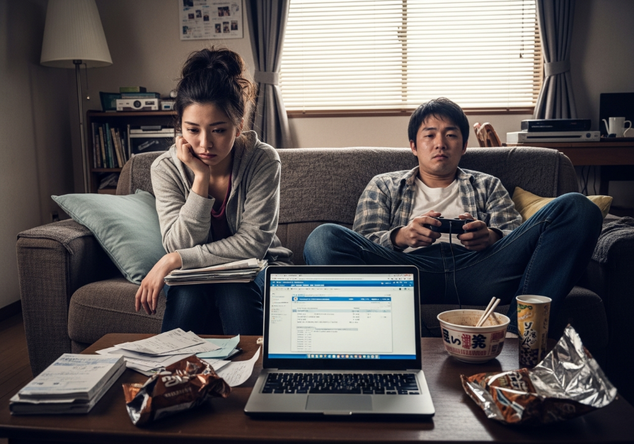 同棲している彼がヒモ状態になっている女性