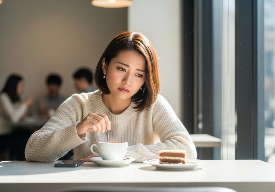 彼氏が自分に対して本気なのか疑いを持つ女性