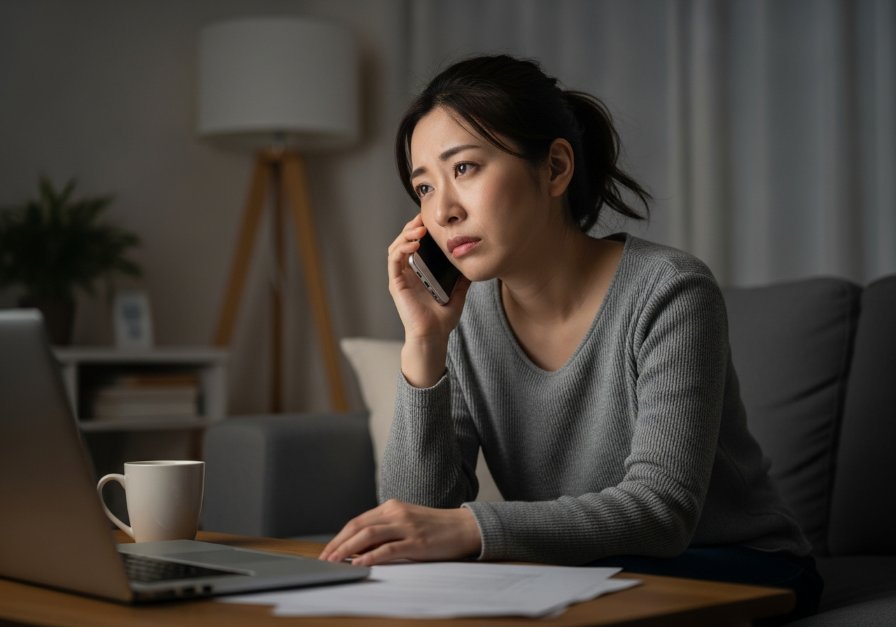 毎日電話してくる彼氏に疲れてしまっている女性