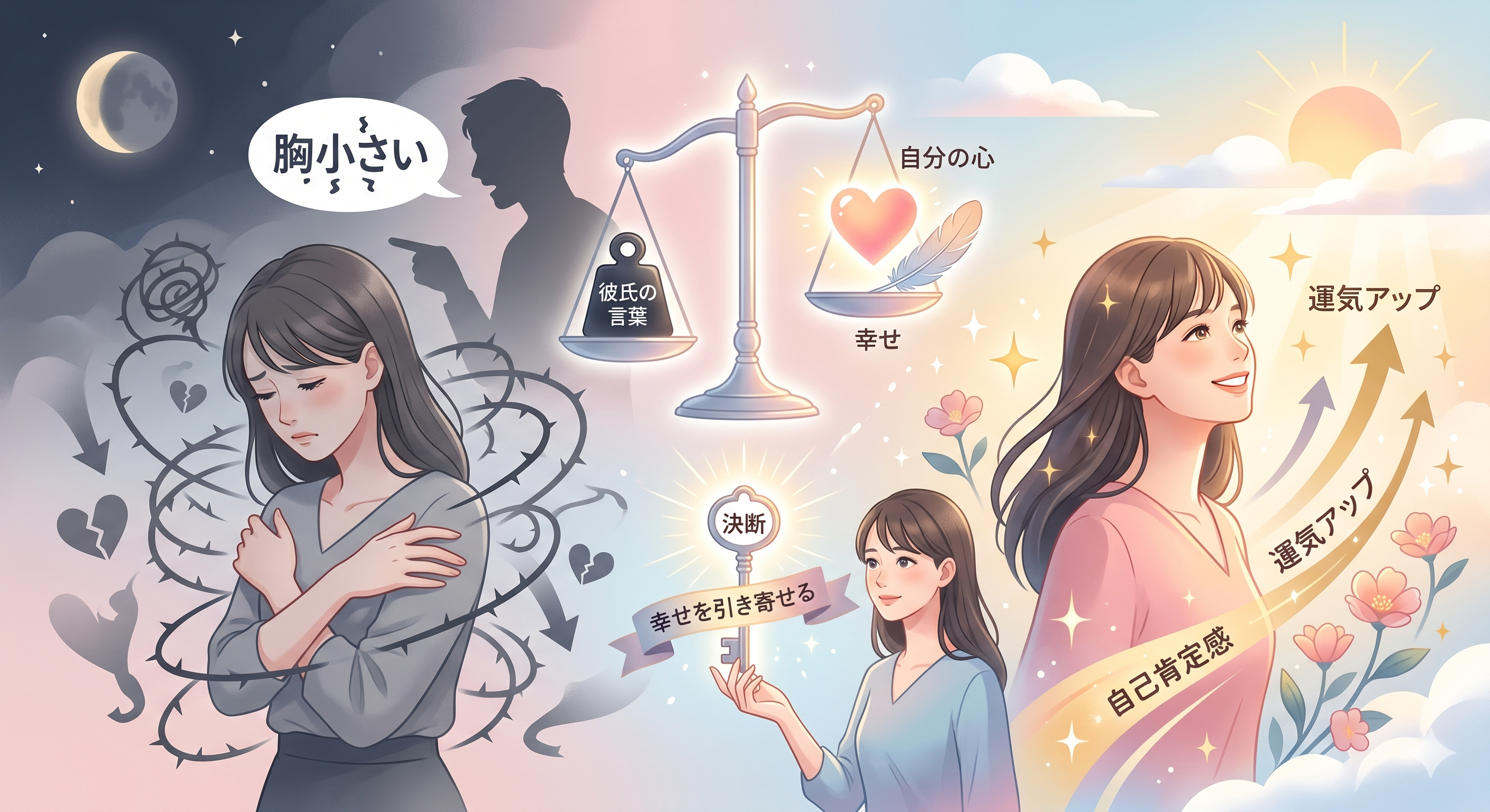 彼氏に胸が小さいと言われた別れるべき？