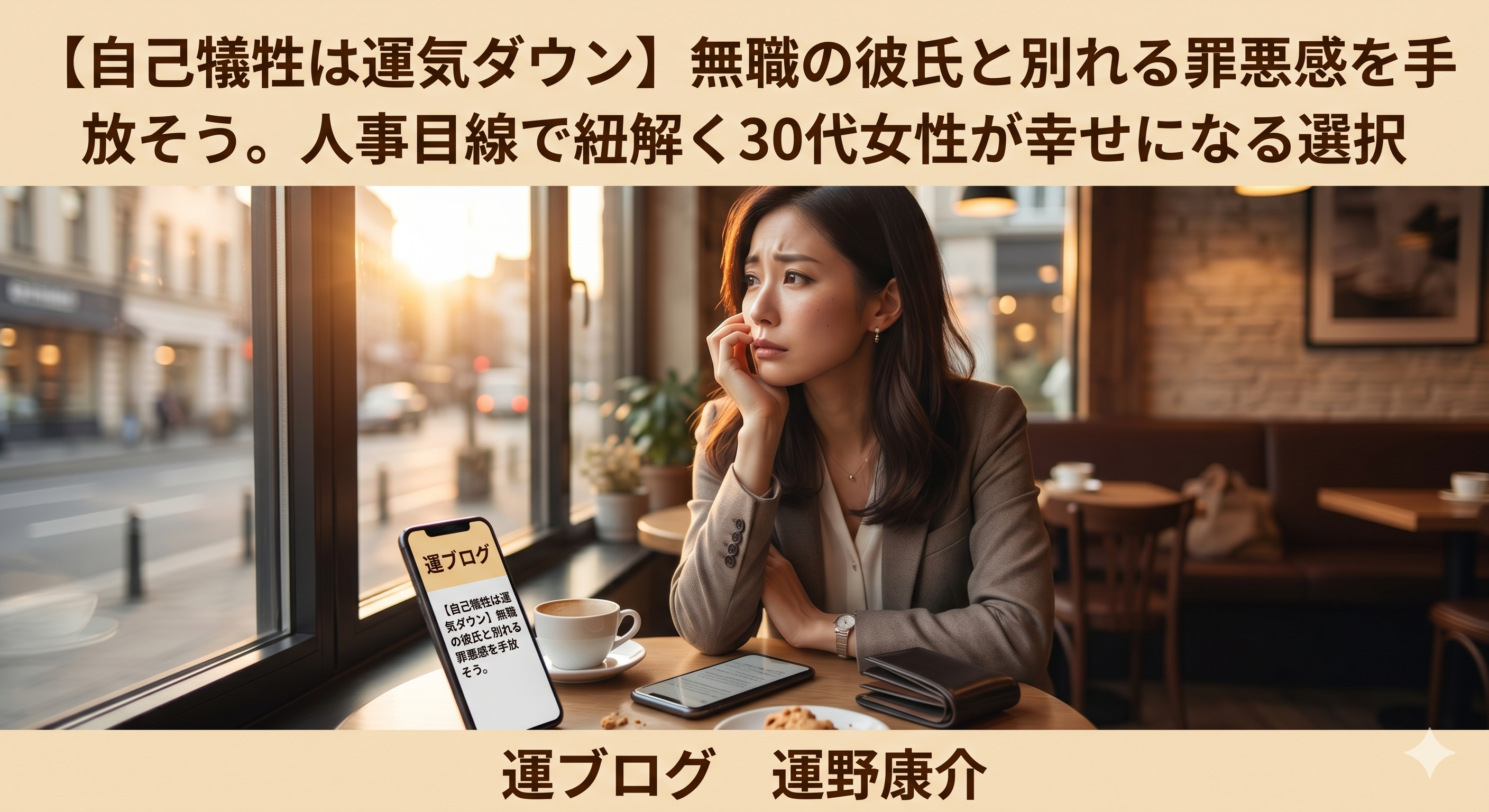 30代で無職の彼と別れるべきか悩む女性
