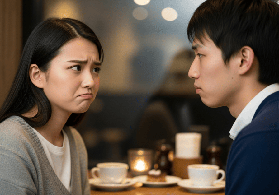 彼氏の顔がイケてなくて不満が残る女性