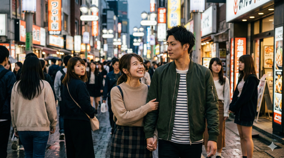 彼氏がモテて嬉しい女性の画像