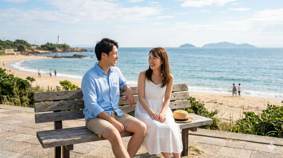 彼氏の元カノの話を聞く女性