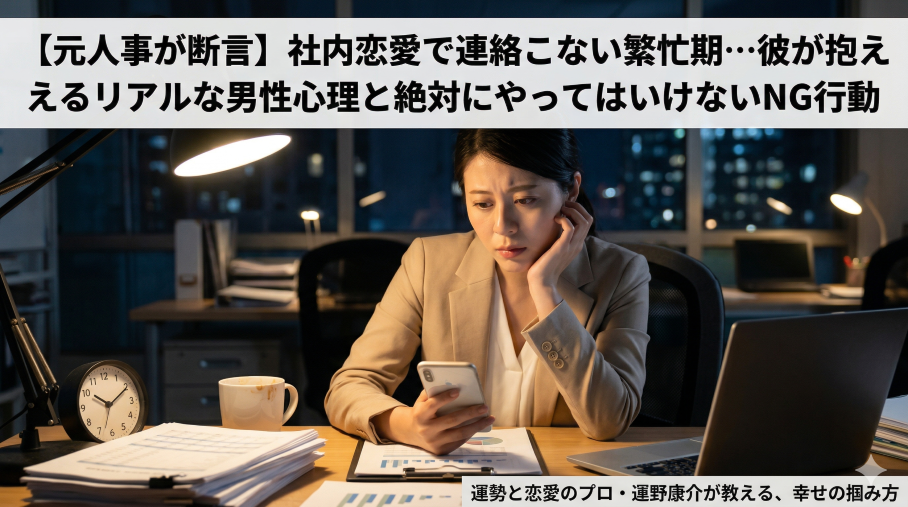 社内恋愛の彼から連絡がこない女性