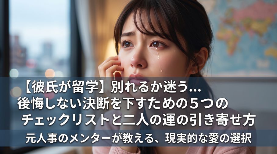 彼氏 留学 別れるか迷う 決断