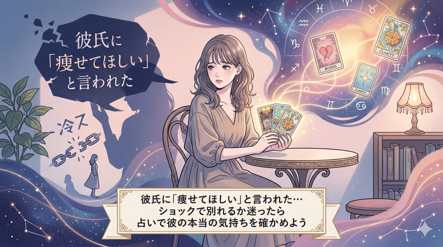 彼から痩せてと言われた女性