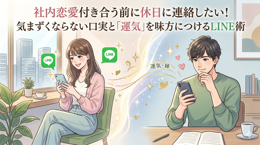 社内恋愛で付き合う前に連絡したい女性