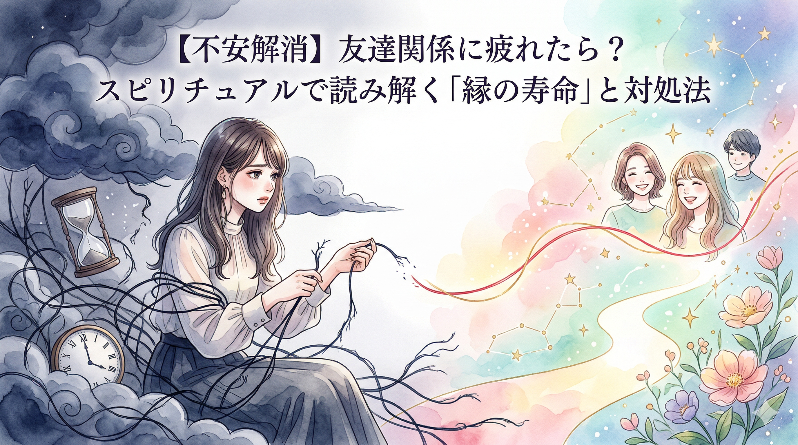 友達との人間関係に疲れている女性