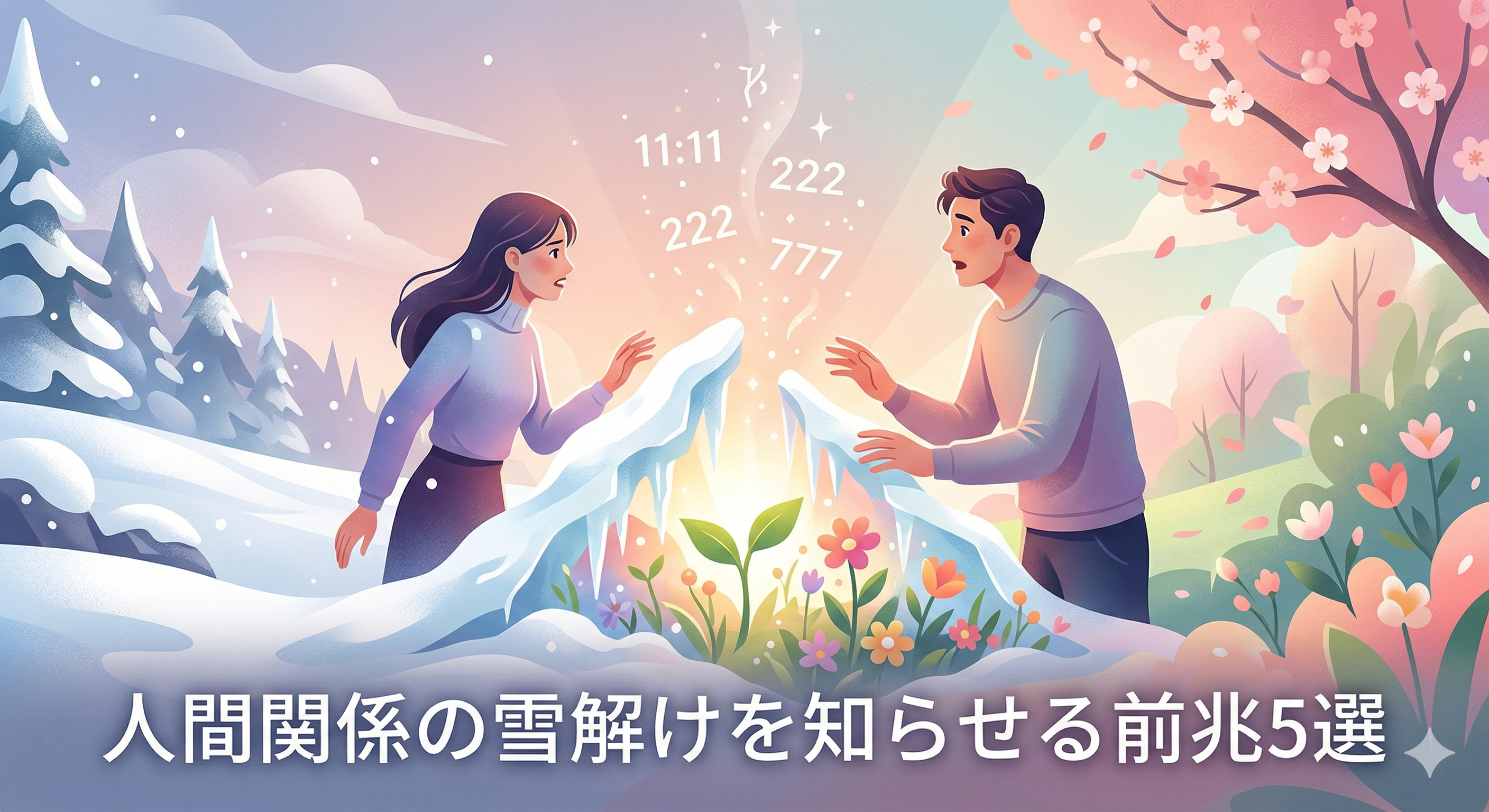 人間関係の雪解け前兆