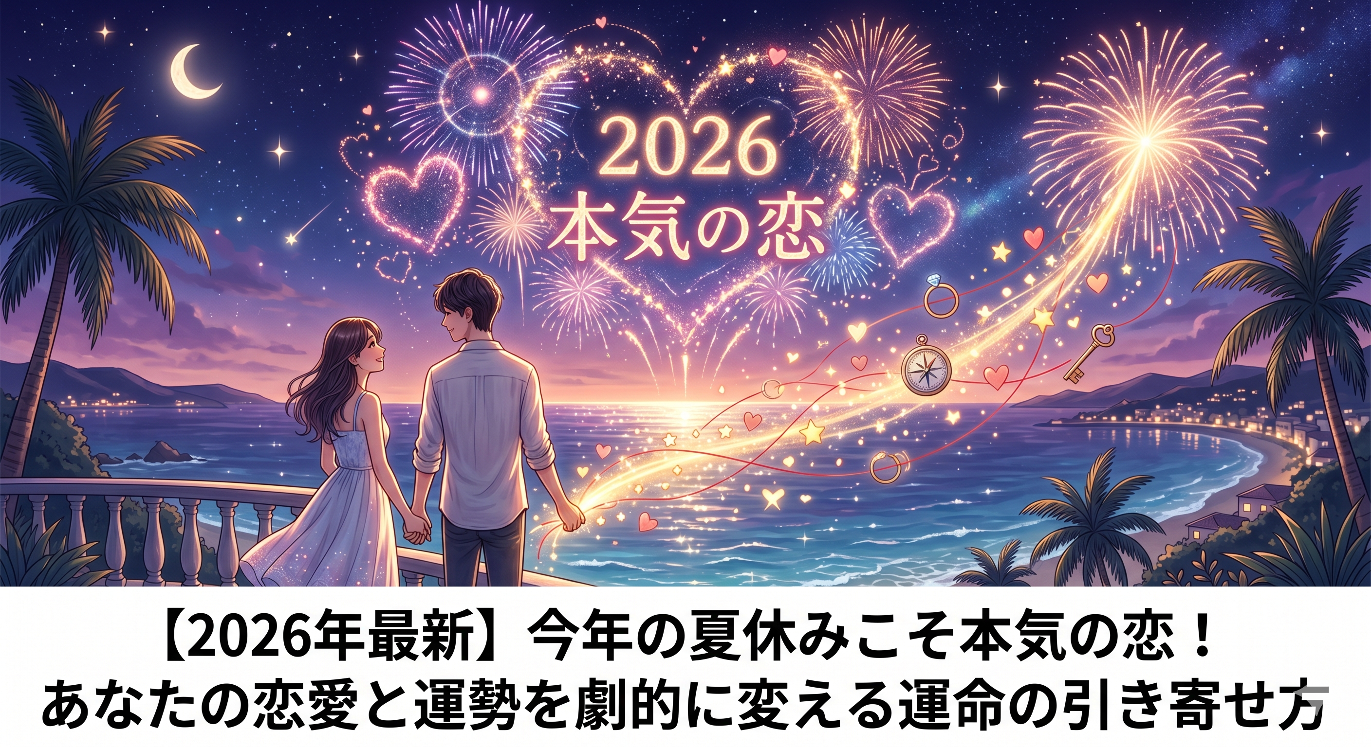 2026年の夏休みに恋愛の運勢を成就させるには？