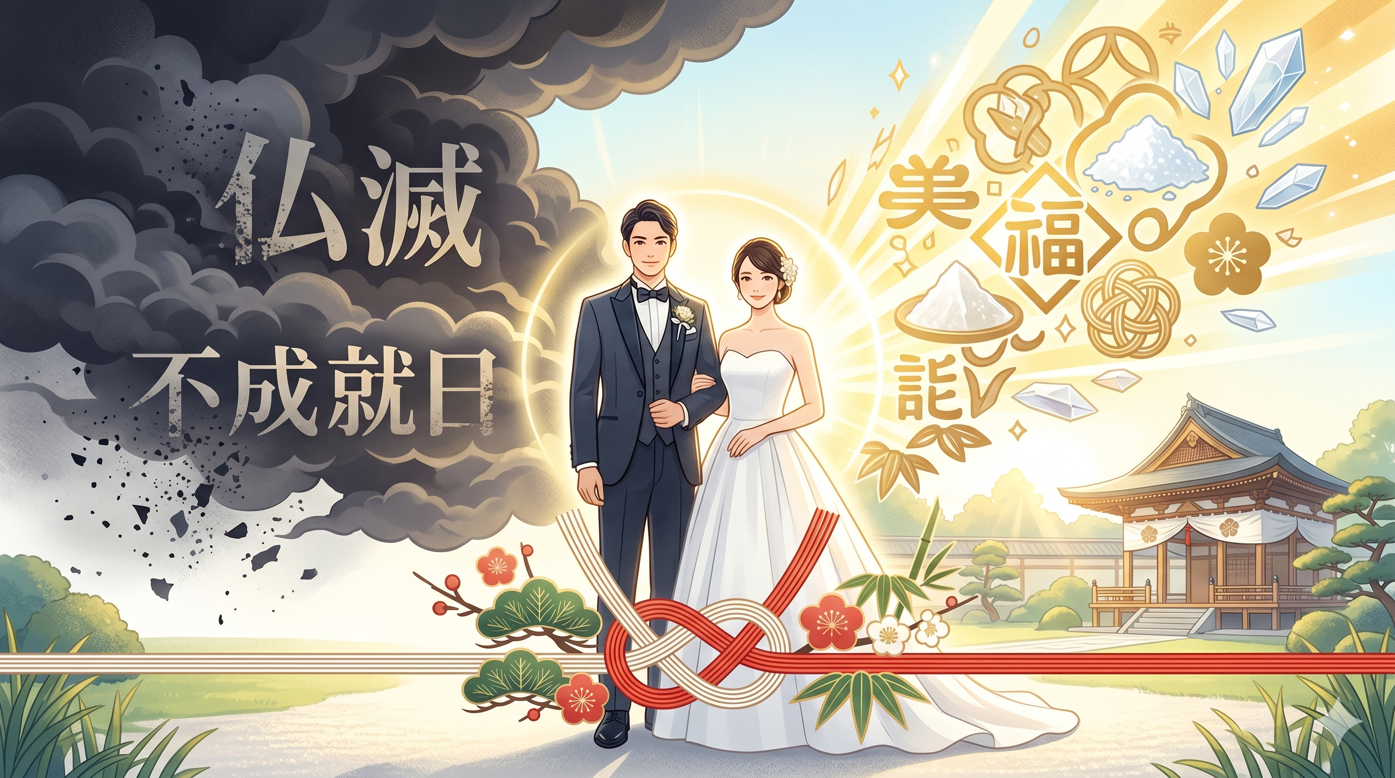 不成就日と仏滅に結婚式が重なる時に打ち消す方法