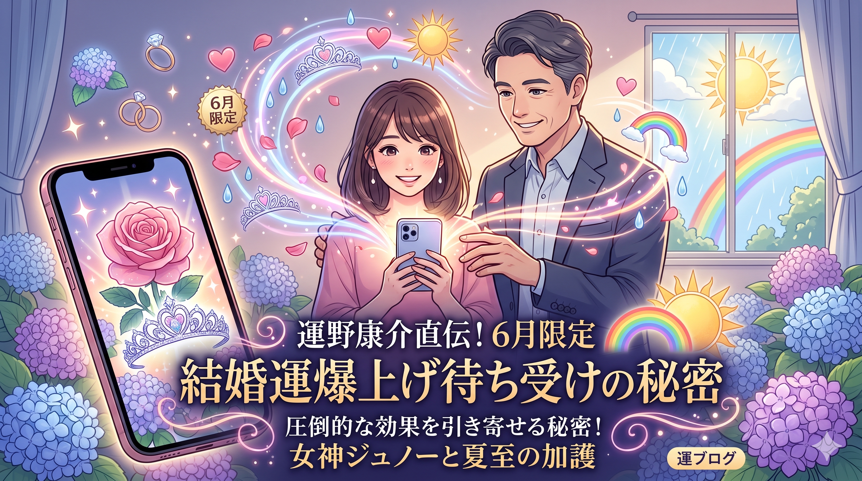 6月限定で結婚運がアップする携帯の待ち受け