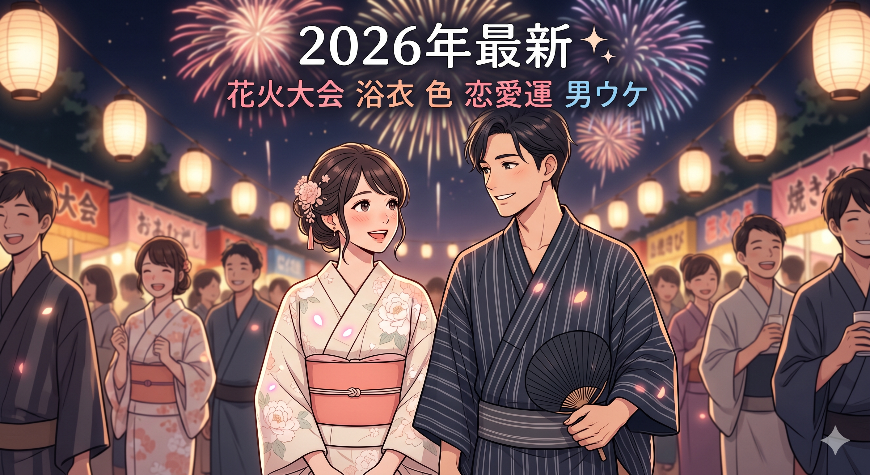 2026年花火大会での浴衣色選び男受けするのは？