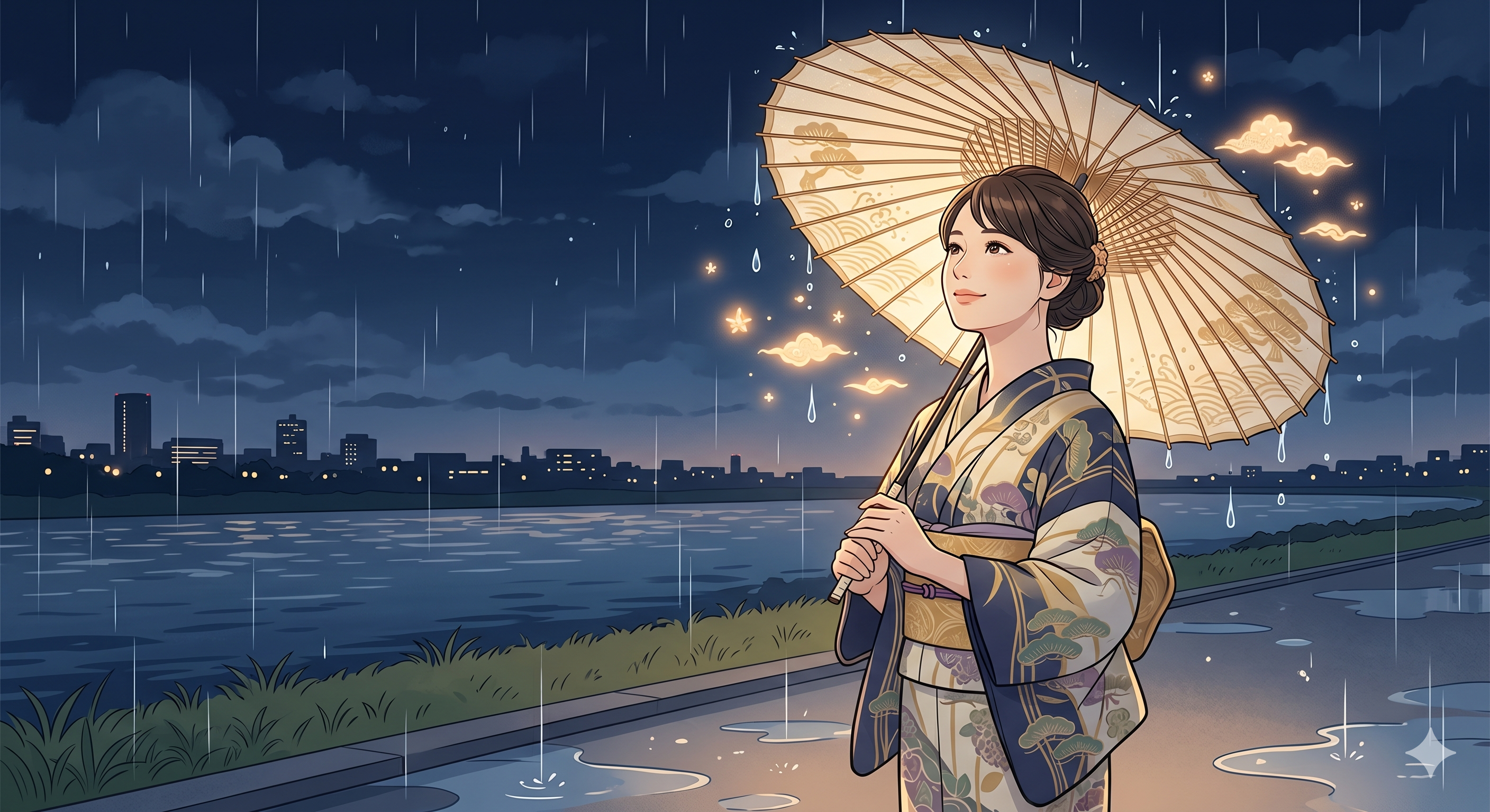 花火大会雨で中止