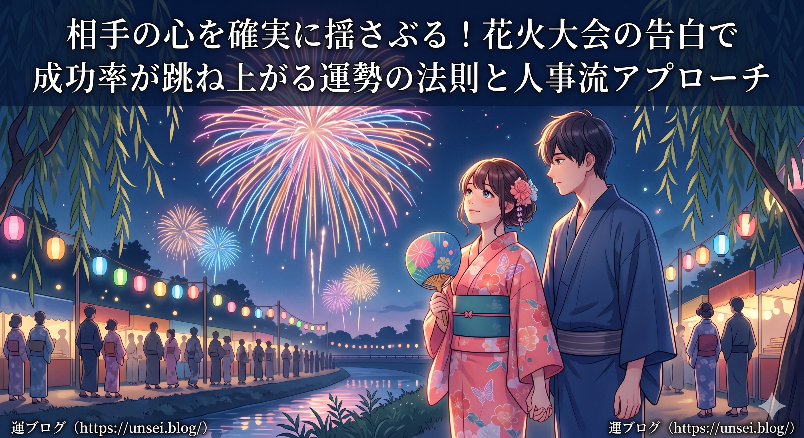 花火大会での告白で成功率を上げる方法