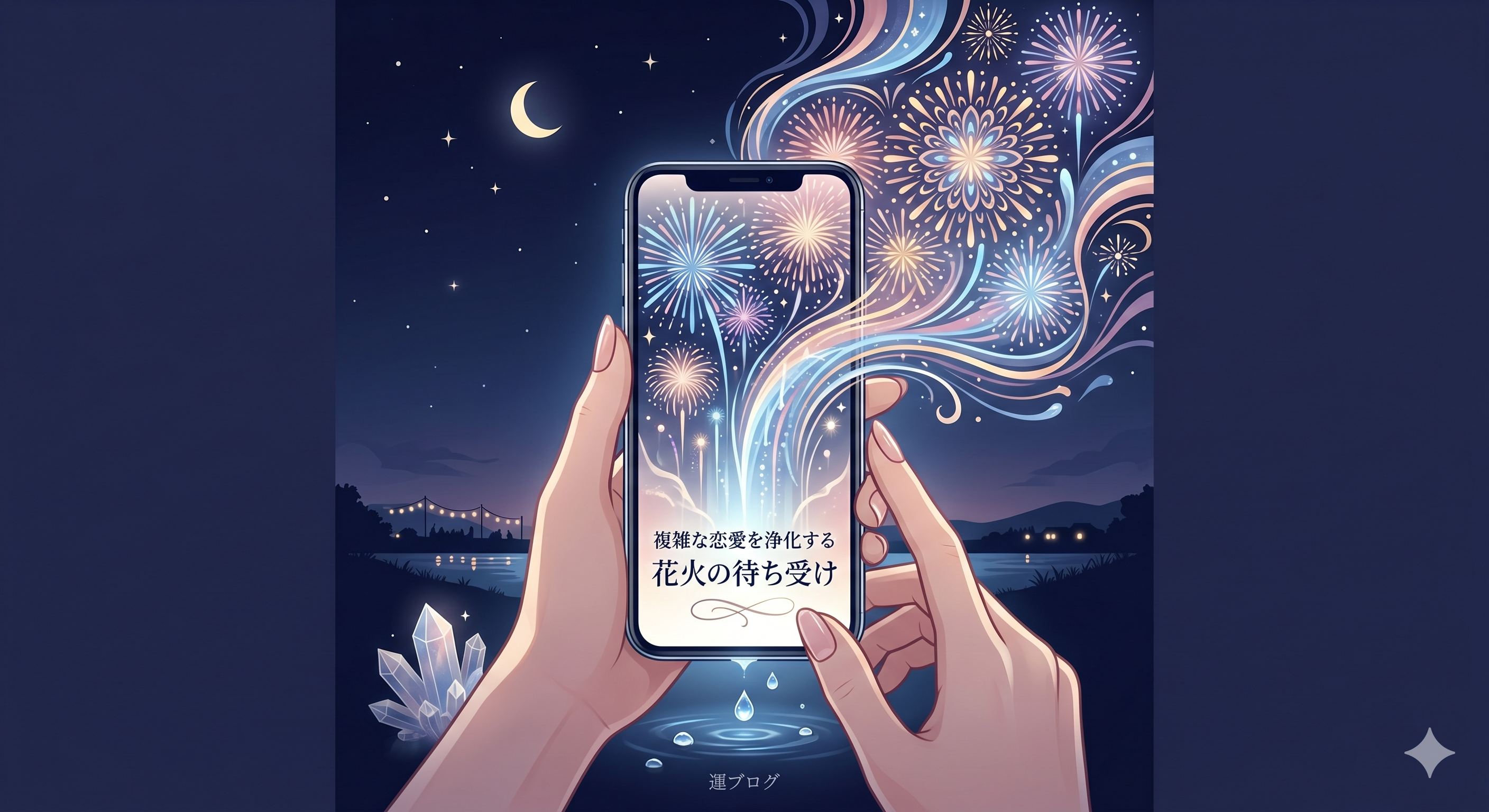 花火大会の待ち受け画像で不倫や複雑な恋愛を浄化