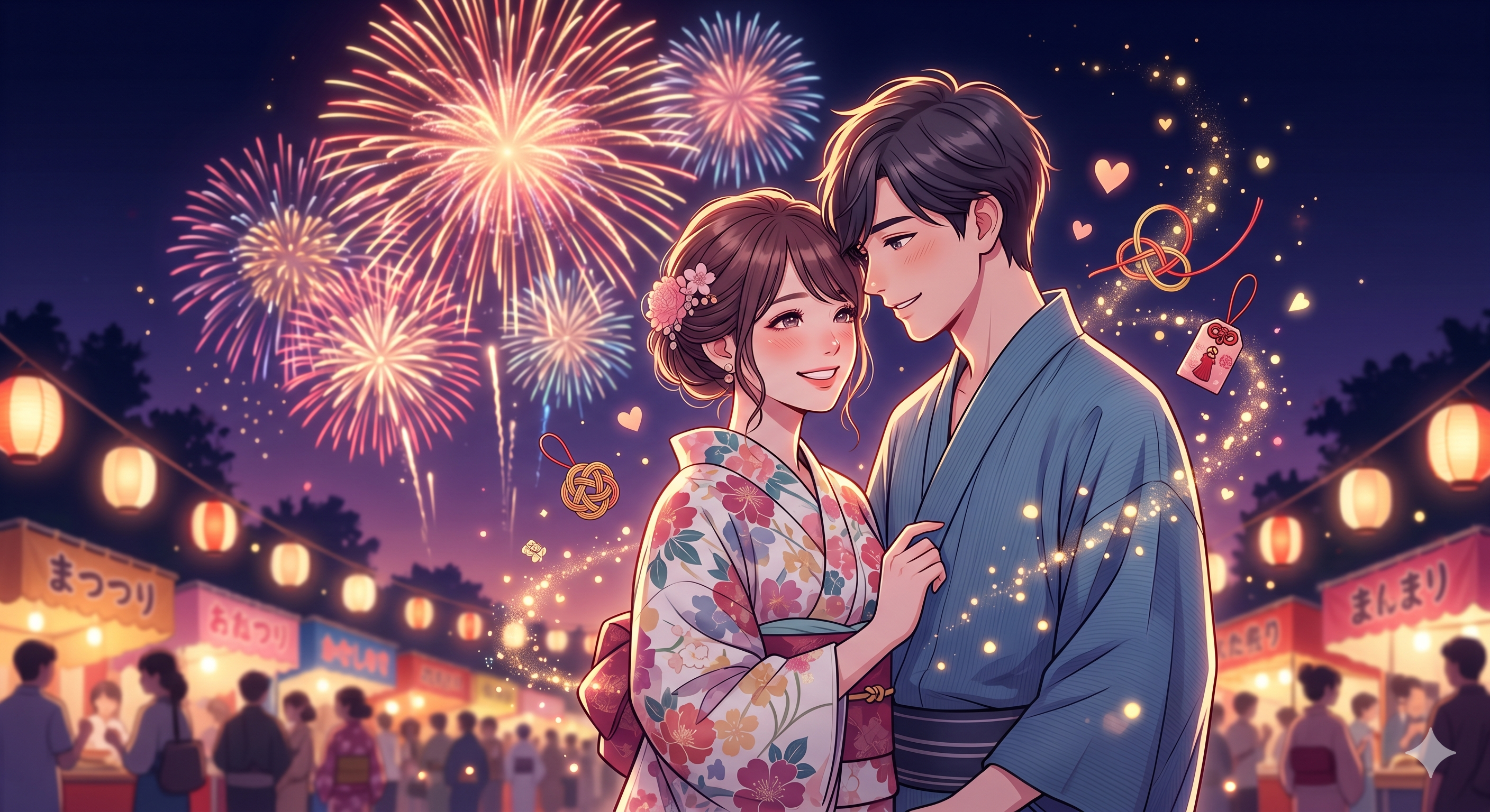 花火大会好きな人との距離感を縮める