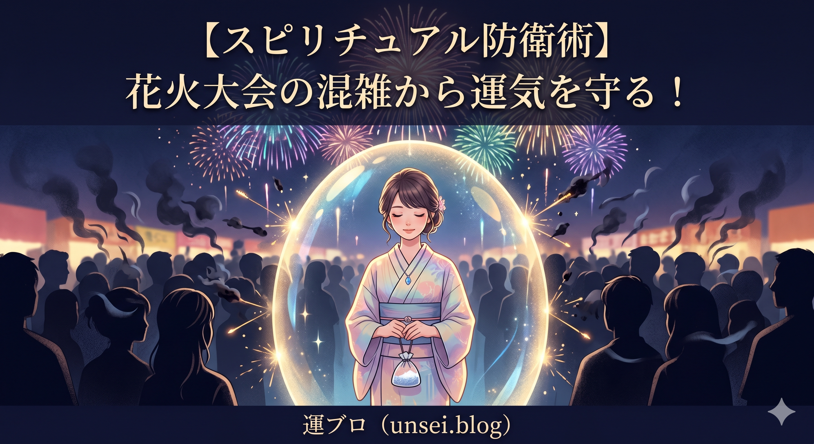 花火大会の人混みで運勢が下がるのを防ぐ方法