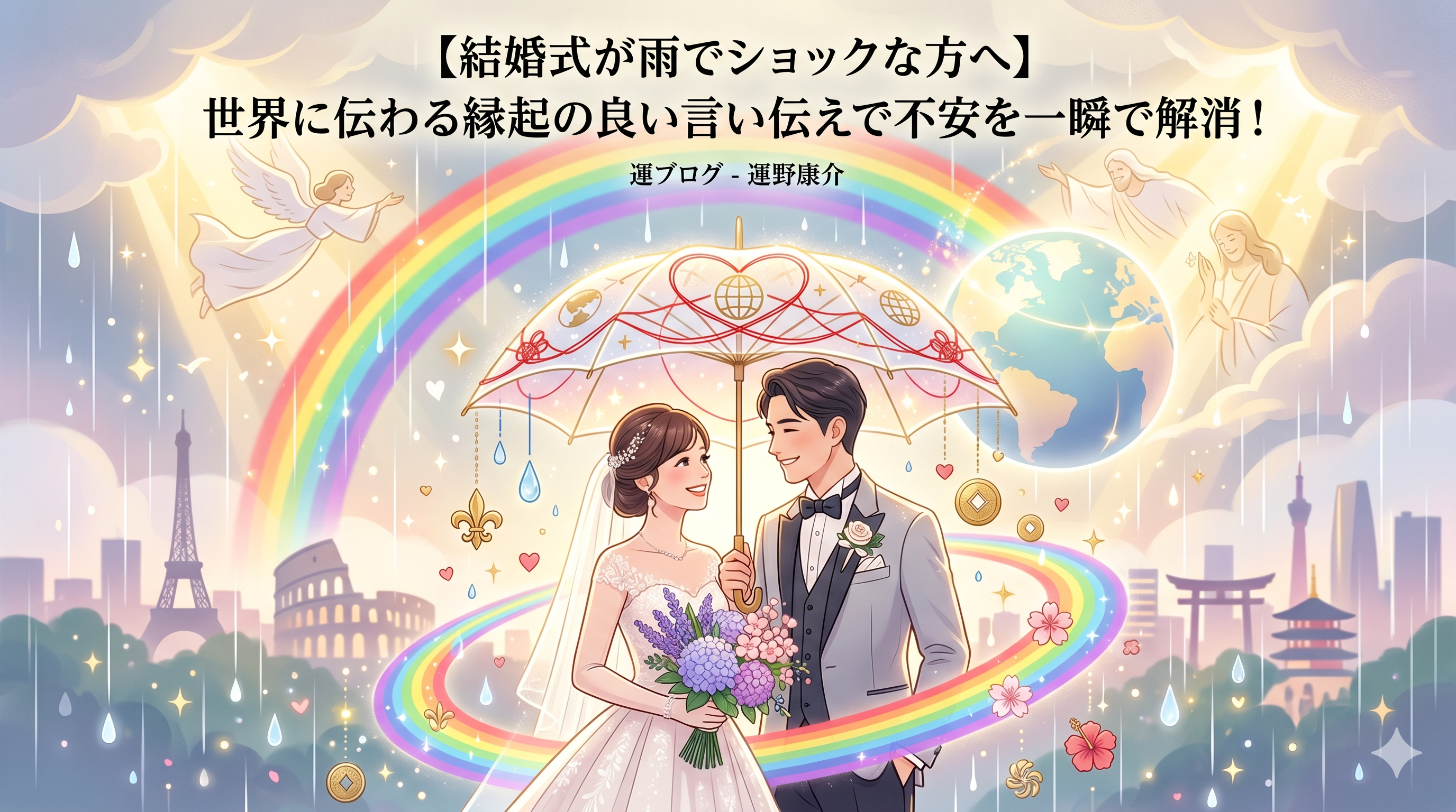 結婚式が雨