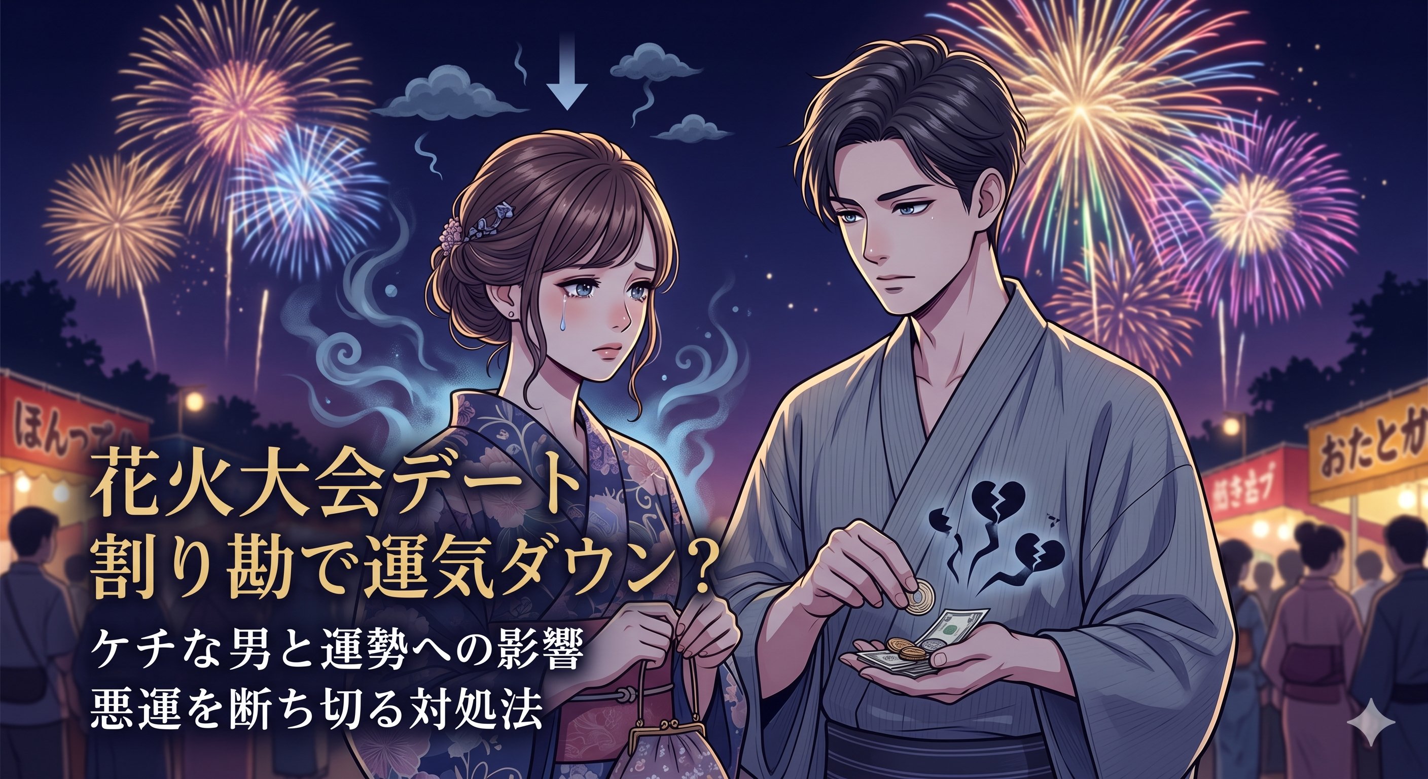 花火大会での割り勘で運勢はどう変わる？