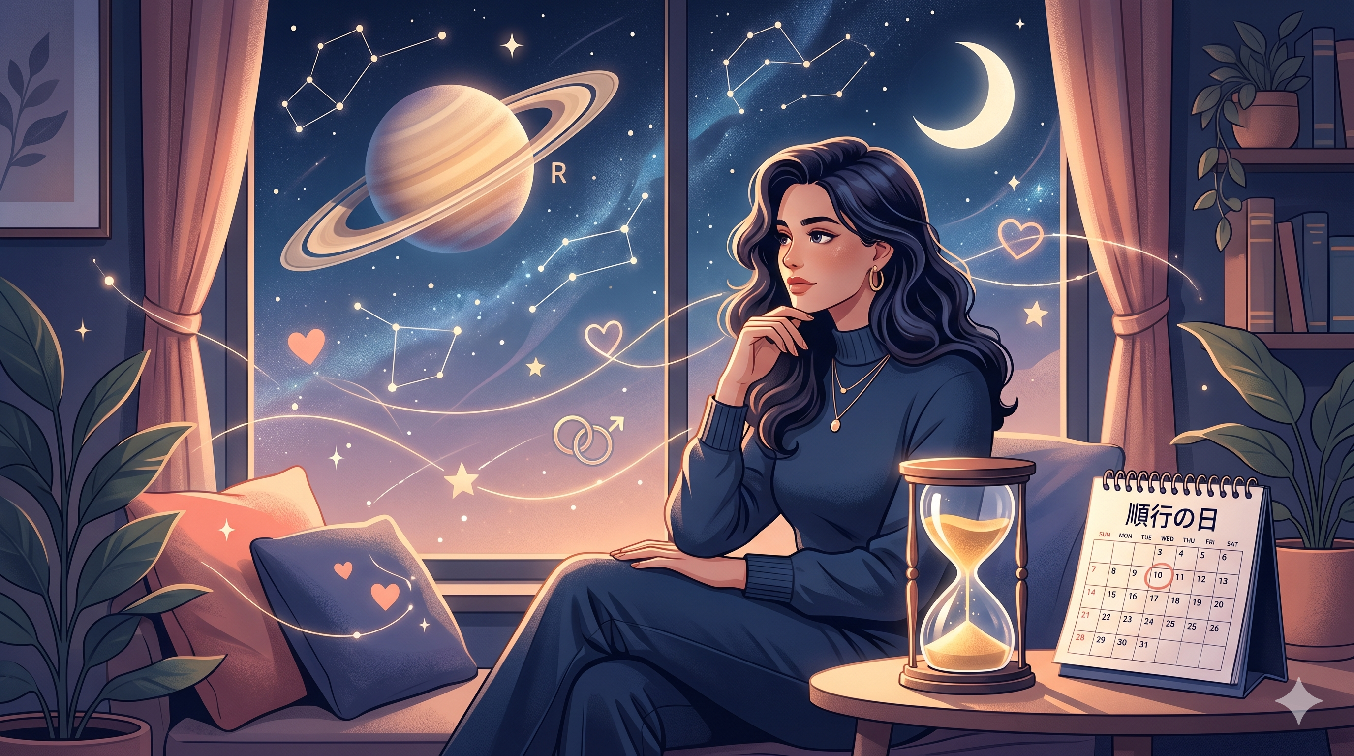 土星逆行時の復縁