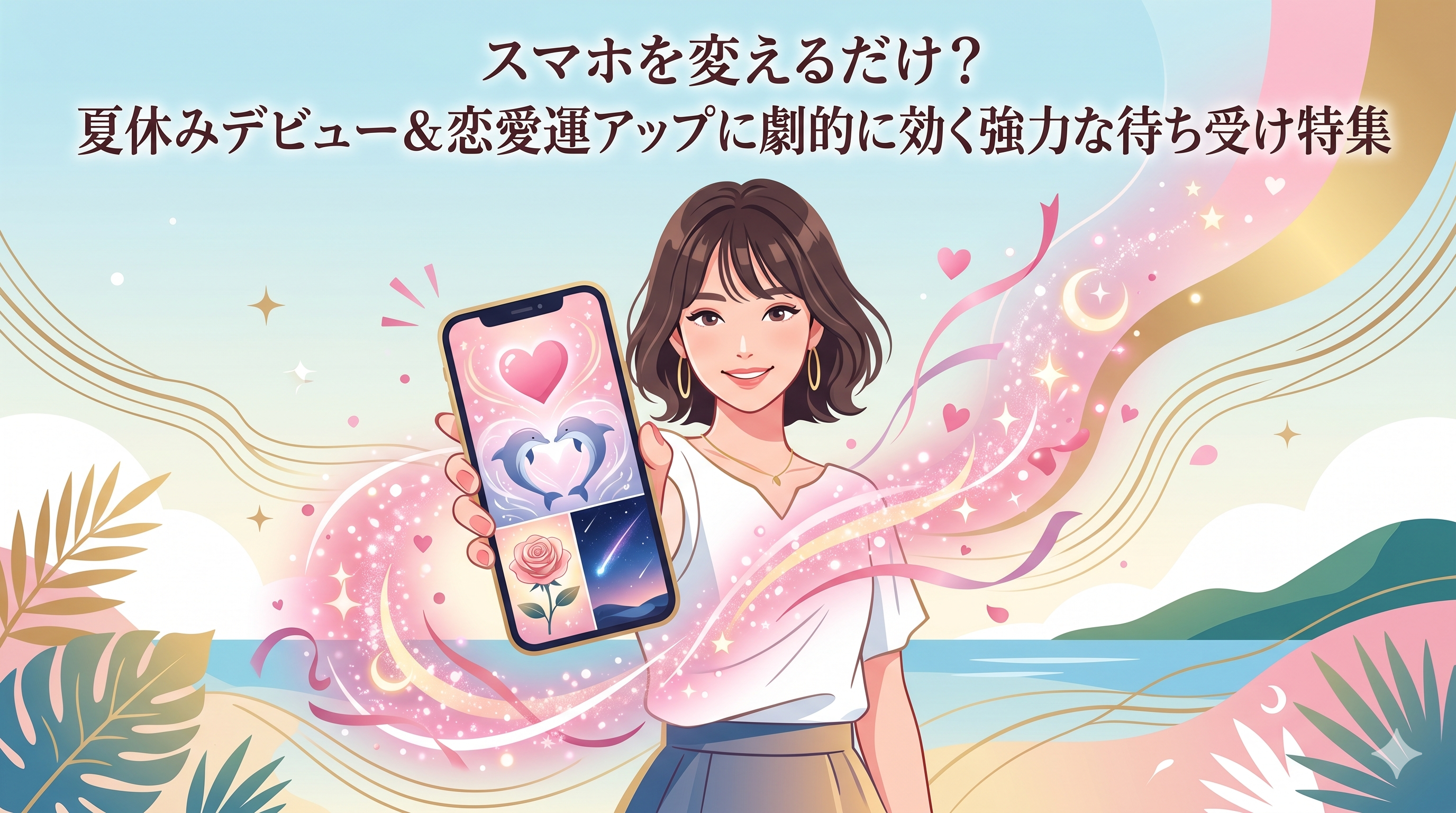夏休みデビューは携帯の待ち受けがポイント